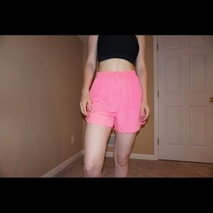 Vintage neon pink shorts!